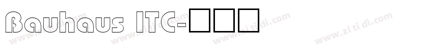 Bauhaus ITC字体转换